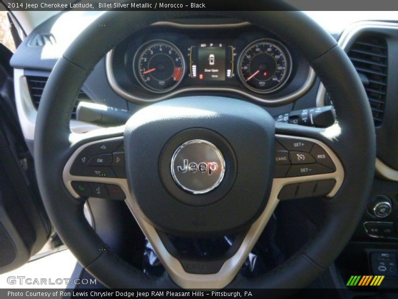 Billet Silver Metallic / Morocco - Black 2014 Jeep Cherokee Latitude