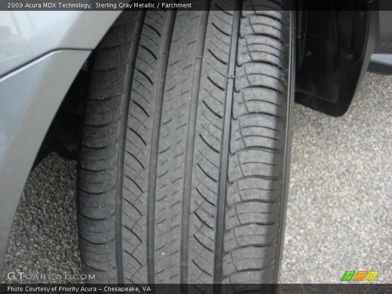 Sterling Gray Metallic / Parchment 2009 Acura MDX Technology
