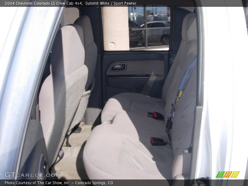 Summit White / Sport Pewter 2004 Chevrolet Colorado LS Crew Cab 4x4