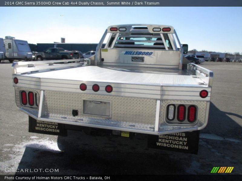 Summit White / Dark Titanium 2014 GMC Sierra 3500HD Crew Cab 4x4 Dually Chassis