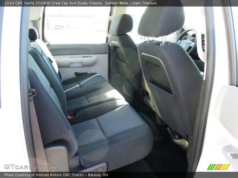 Summit White / Dark Titanium 2014 GMC Sierra 3500HD Crew Cab 4x4 Dually Chassis