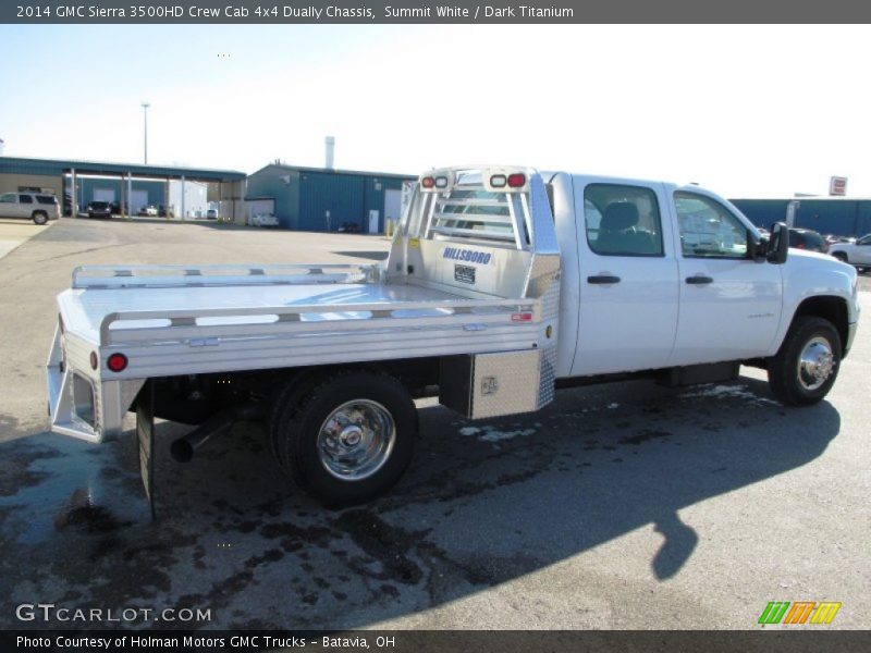 Summit White / Dark Titanium 2014 GMC Sierra 3500HD Crew Cab 4x4 Dually Chassis