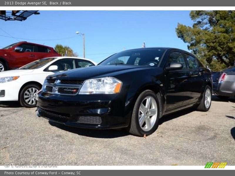 Black / Black 2013 Dodge Avenger SE