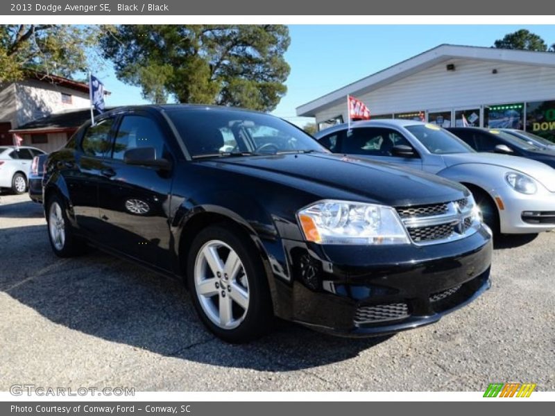 Black / Black 2013 Dodge Avenger SE