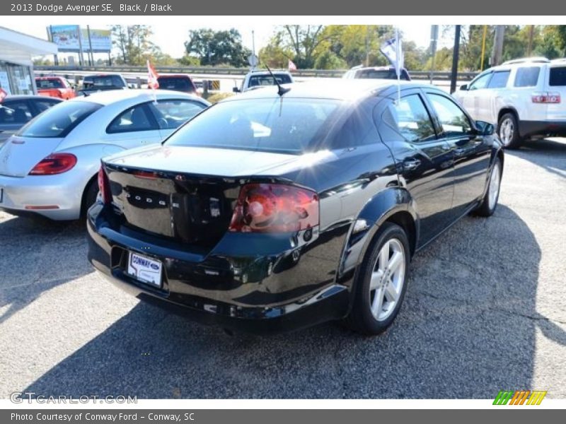 Black / Black 2013 Dodge Avenger SE
