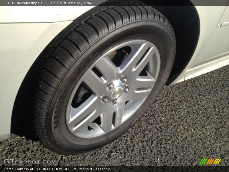 Gold Mist Metallic / Gray 2011 Chevrolet Impala LT