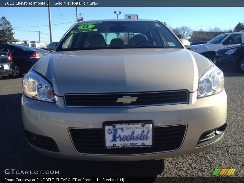 Gold Mist Metallic / Gray 2011 Chevrolet Impala LT