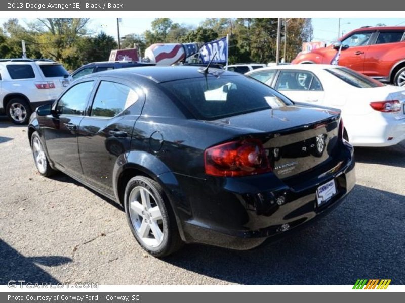 Black / Black 2013 Dodge Avenger SE