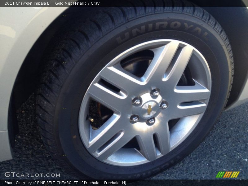 Gold Mist Metallic / Gray 2011 Chevrolet Impala LT