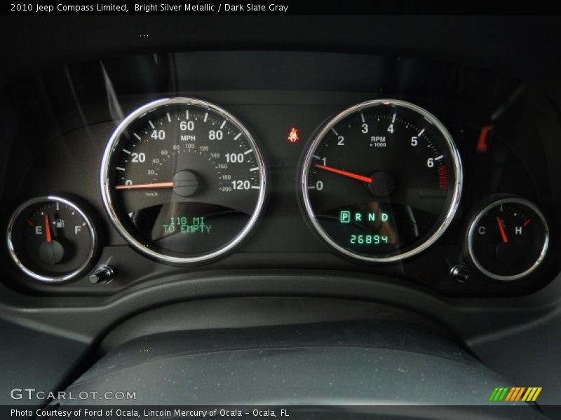 Bright Silver Metallic / Dark Slate Gray 2010 Jeep Compass Limited