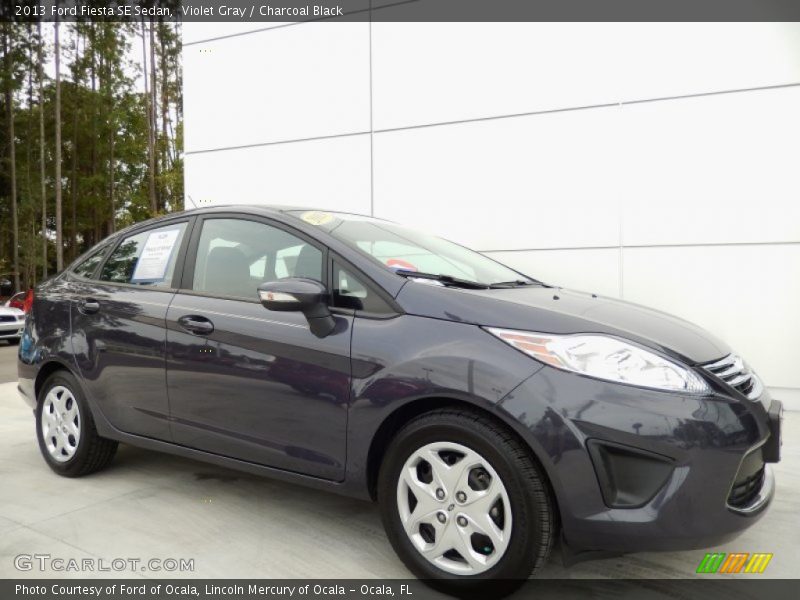 Violet Gray / Charcoal Black 2013 Ford Fiesta SE Sedan