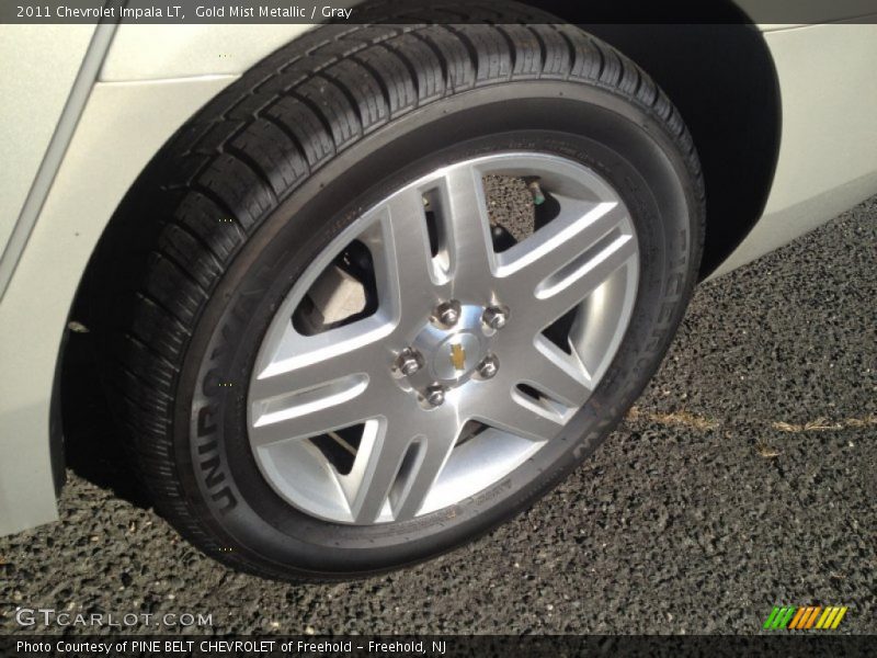 Gold Mist Metallic / Gray 2011 Chevrolet Impala LT