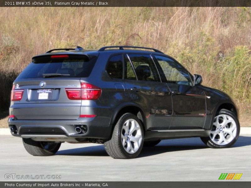 Platinum Gray Metallic / Black 2011 BMW X5 xDrive 35i