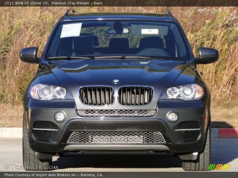 Platinum Gray Metallic / Black 2011 BMW X5 xDrive 35i