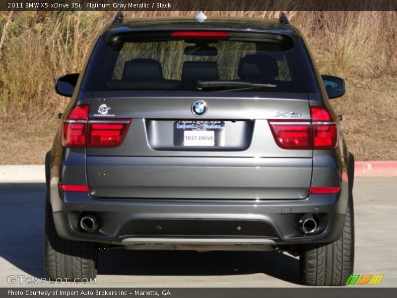 Platinum Gray Metallic / Black 2011 BMW X5 xDrive 35i
