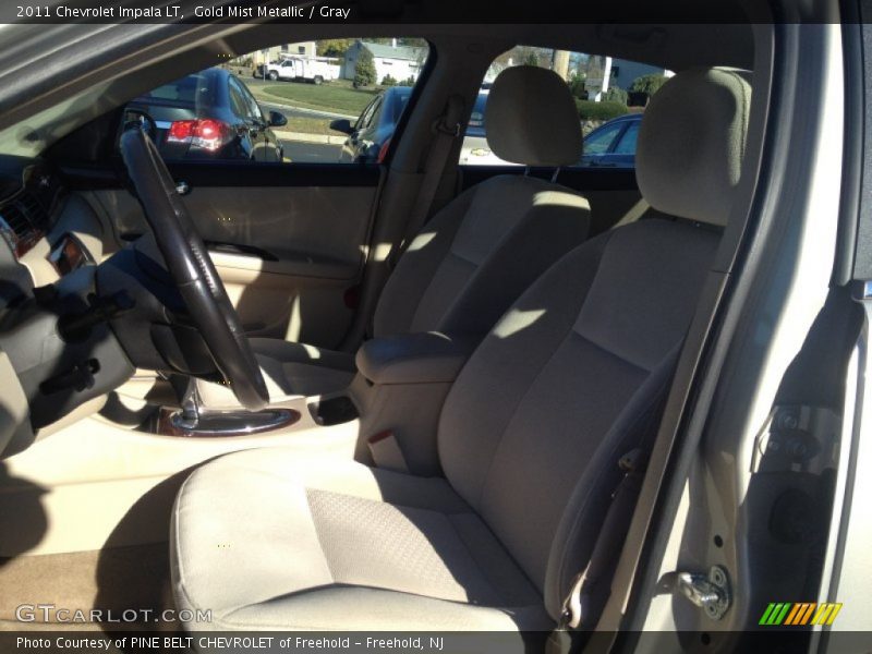 Gold Mist Metallic / Gray 2011 Chevrolet Impala LT