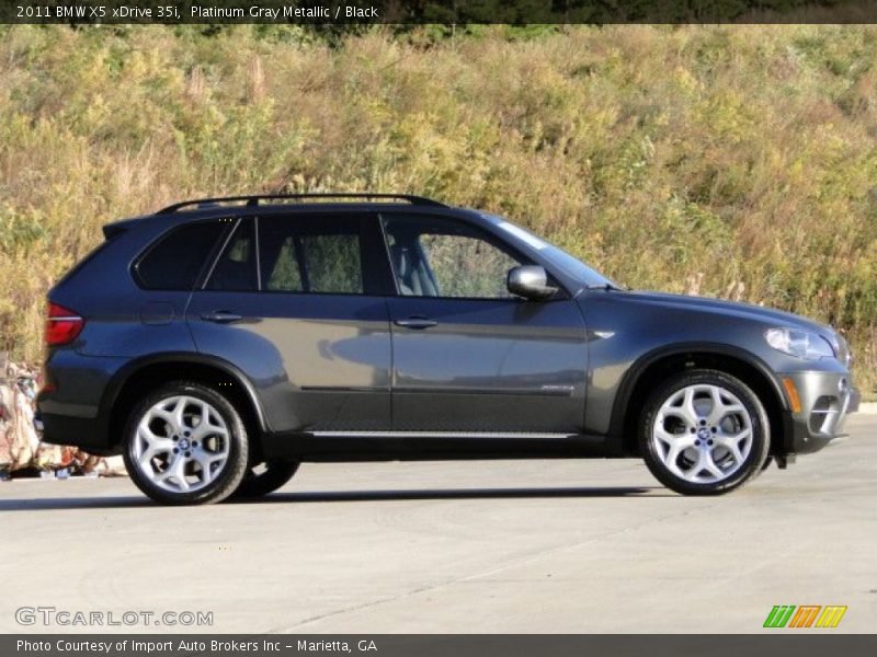 Platinum Gray Metallic / Black 2011 BMW X5 xDrive 35i