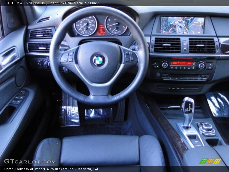 Platinum Gray Metallic / Black 2011 BMW X5 xDrive 35i
