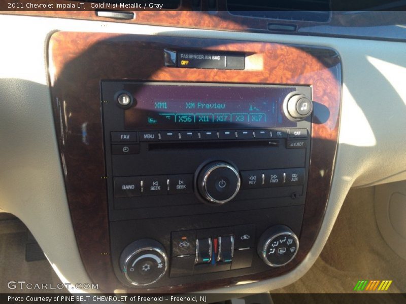 Gold Mist Metallic / Gray 2011 Chevrolet Impala LT