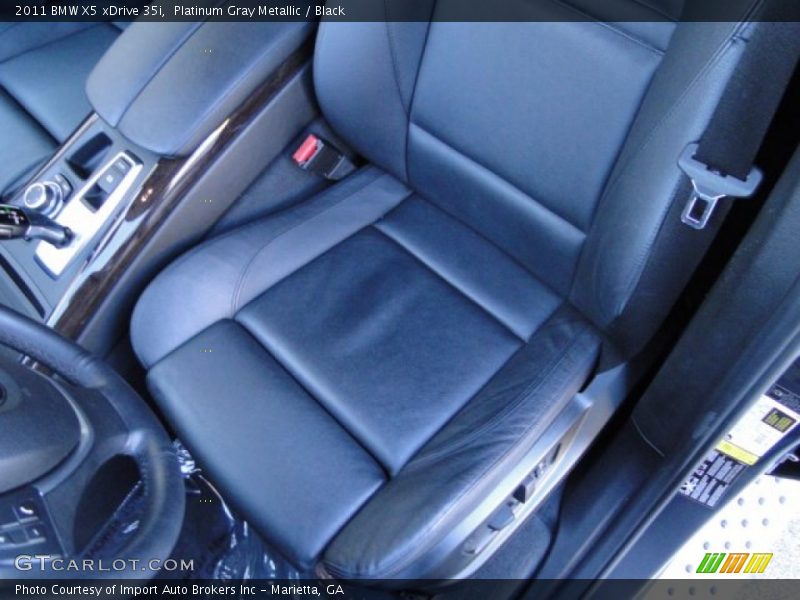 Platinum Gray Metallic / Black 2011 BMW X5 xDrive 35i