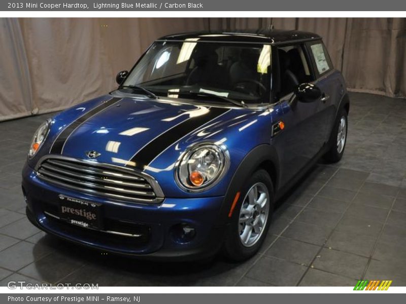 Lightning Blue Metallic / Carbon Black 2013 Mini Cooper Hardtop