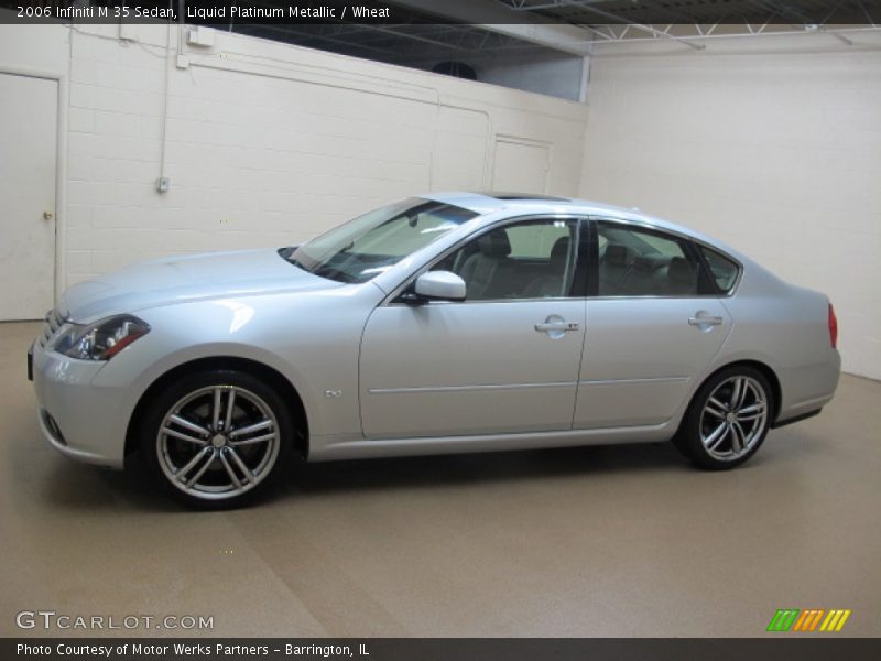 Liquid Platinum Metallic / Wheat 2006 Infiniti M 35 Sedan