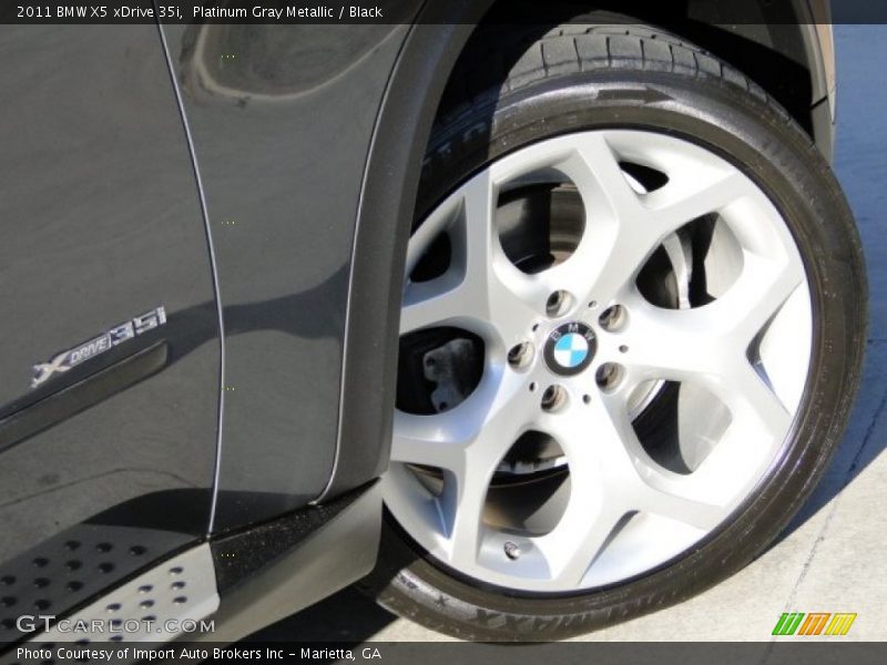 Platinum Gray Metallic / Black 2011 BMW X5 xDrive 35i