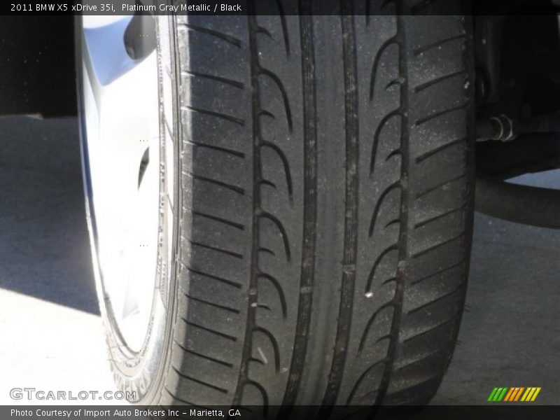 Platinum Gray Metallic / Black 2011 BMW X5 xDrive 35i
