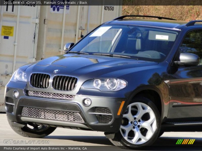 Platinum Gray Metallic / Black 2011 BMW X5 xDrive 35i