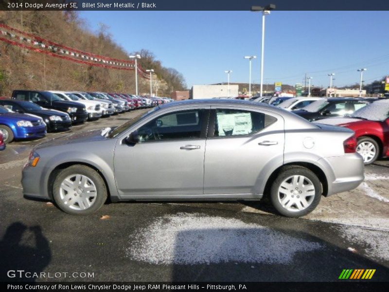 Billet Silver Metallic / Black 2014 Dodge Avenger SE