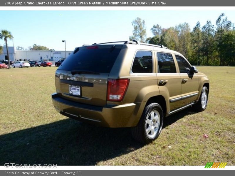Olive Green Metallic / Medium Slate Gray/Dark Slate Gray 2009 Jeep Grand Cherokee Laredo