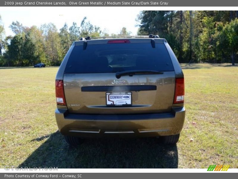 Olive Green Metallic / Medium Slate Gray/Dark Slate Gray 2009 Jeep Grand Cherokee Laredo