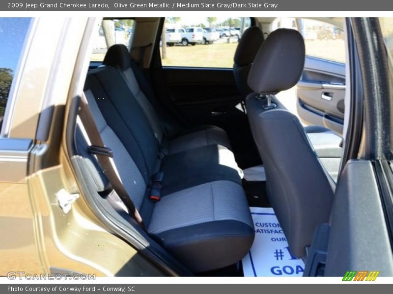 Olive Green Metallic / Medium Slate Gray/Dark Slate Gray 2009 Jeep Grand Cherokee Laredo