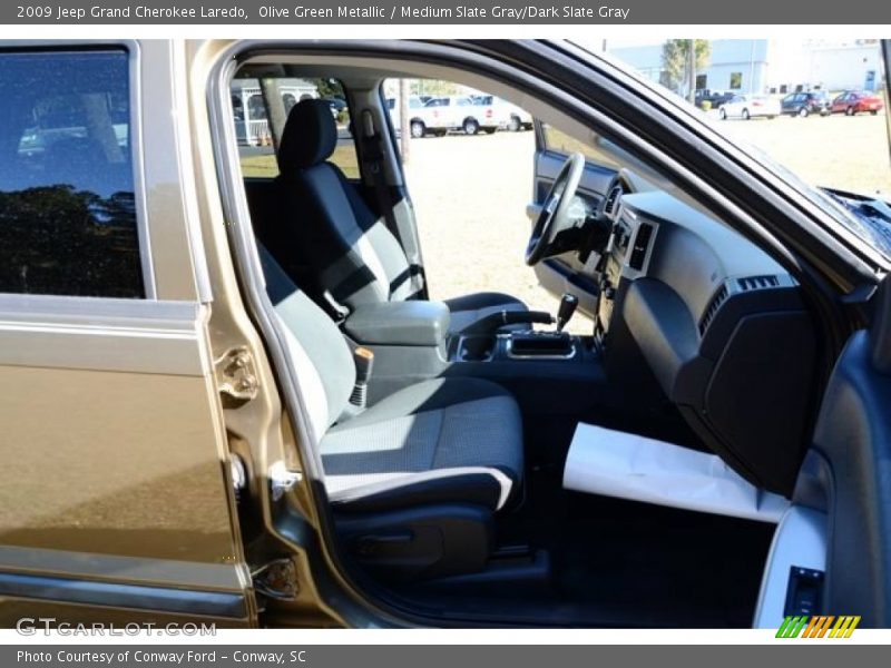 Olive Green Metallic / Medium Slate Gray/Dark Slate Gray 2009 Jeep Grand Cherokee Laredo