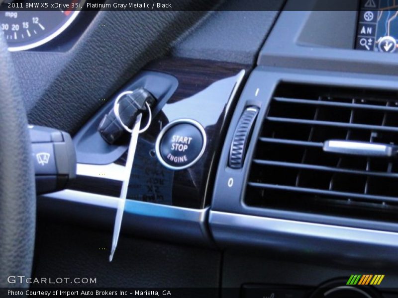 Platinum Gray Metallic / Black 2011 BMW X5 xDrive 35i