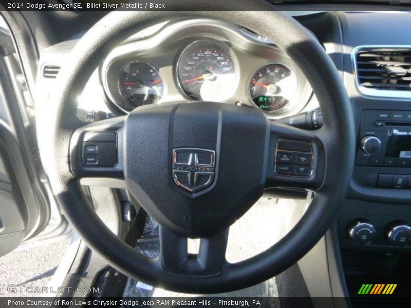 Billet Silver Metallic / Black 2014 Dodge Avenger SE