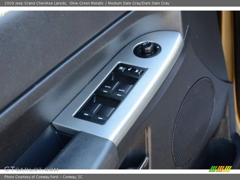 Olive Green Metallic / Medium Slate Gray/Dark Slate Gray 2009 Jeep Grand Cherokee Laredo