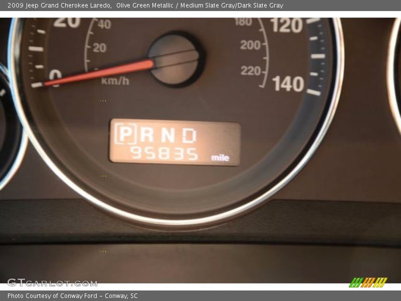 Olive Green Metallic / Medium Slate Gray/Dark Slate Gray 2009 Jeep Grand Cherokee Laredo