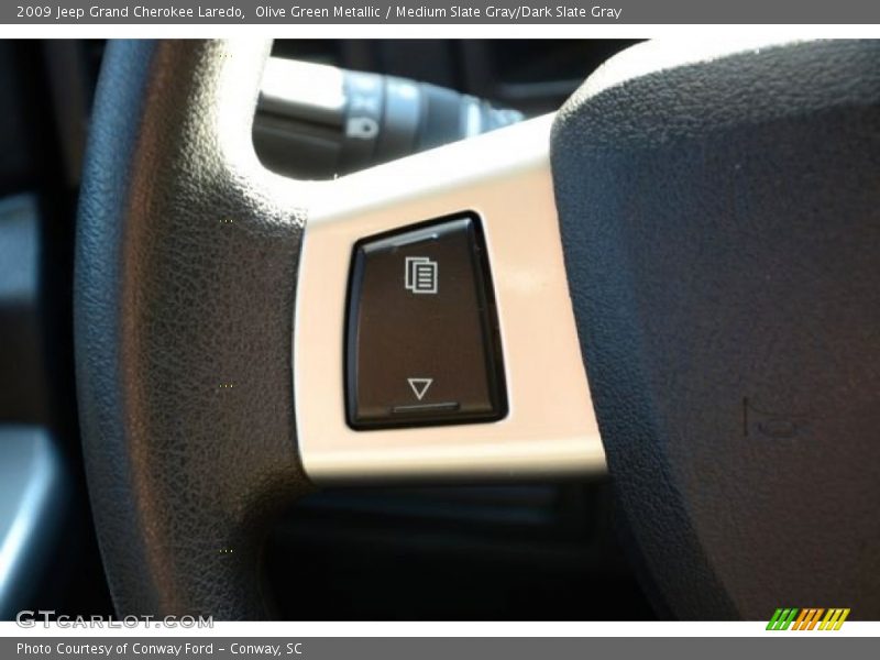 Olive Green Metallic / Medium Slate Gray/Dark Slate Gray 2009 Jeep Grand Cherokee Laredo