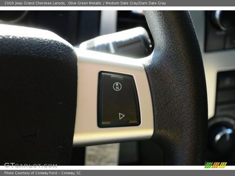 Olive Green Metallic / Medium Slate Gray/Dark Slate Gray 2009 Jeep Grand Cherokee Laredo