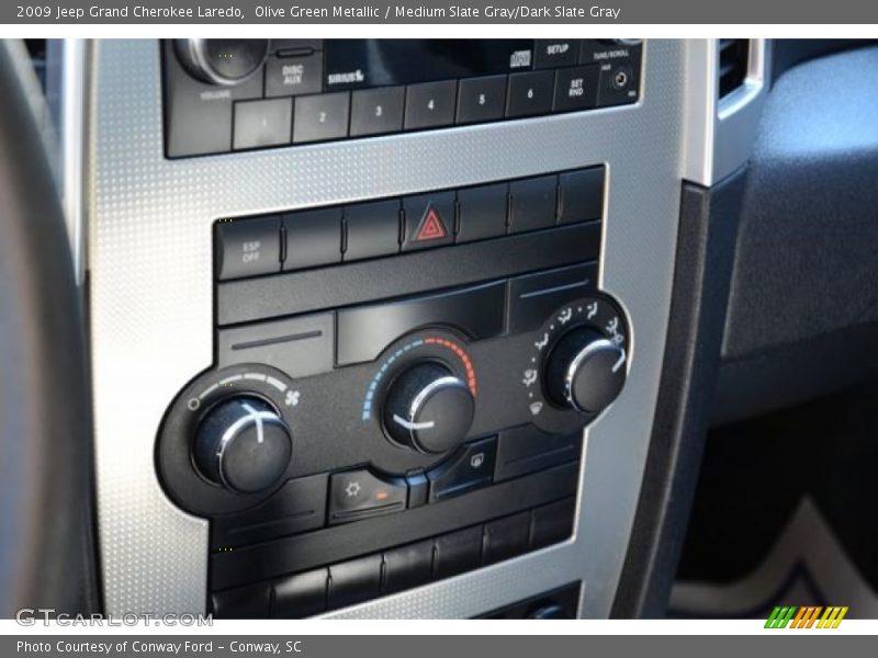 Olive Green Metallic / Medium Slate Gray/Dark Slate Gray 2009 Jeep Grand Cherokee Laredo