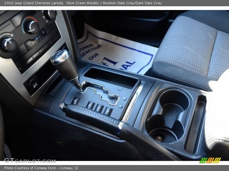 Olive Green Metallic / Medium Slate Gray/Dark Slate Gray 2009 Jeep Grand Cherokee Laredo