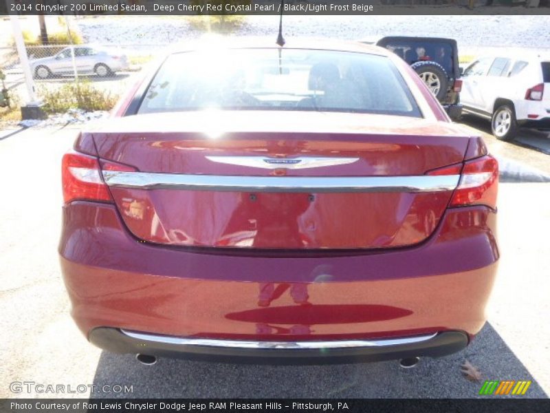 Deep Cherry Red Crystal Pearl / Black/Light Frost Beige 2014 Chrysler 200 Limited Sedan