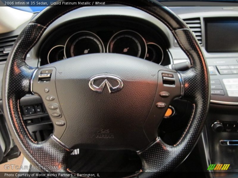 Liquid Platinum Metallic / Wheat 2006 Infiniti M 35 Sedan