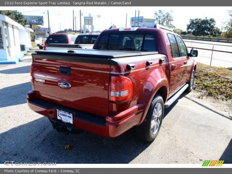 Sangria Red Metallic / Camel/Sand 2010 Ford Explorer Sport Trac Limited