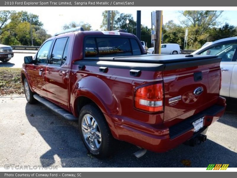 Sangria Red Metallic / Camel/Sand 2010 Ford Explorer Sport Trac Limited