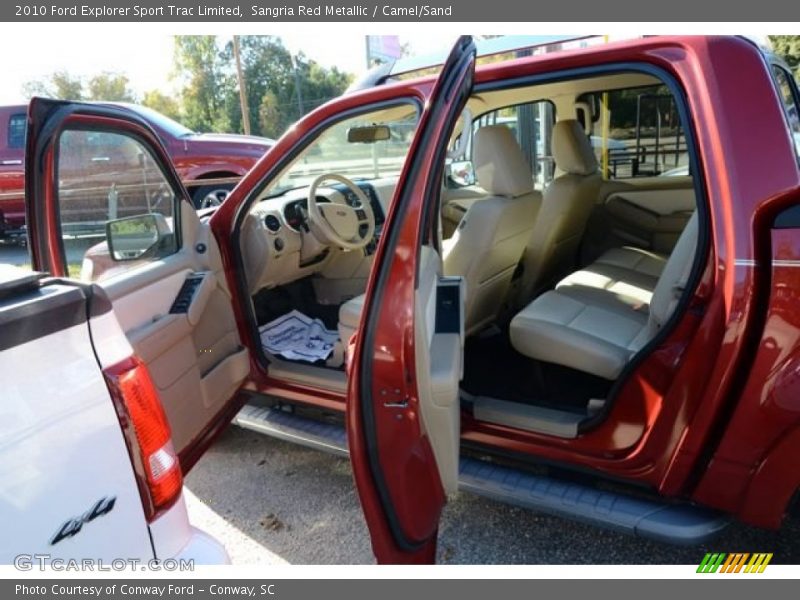 Sangria Red Metallic / Camel/Sand 2010 Ford Explorer Sport Trac Limited