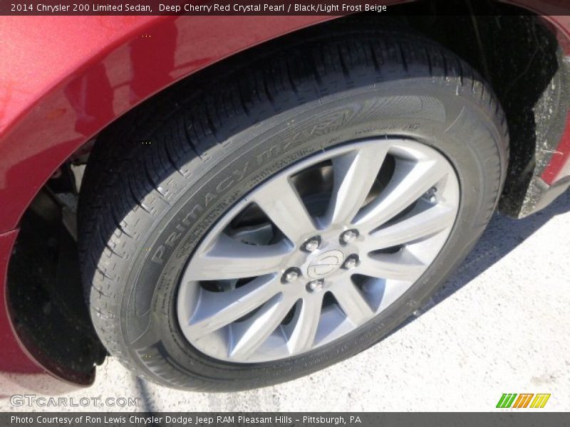 Deep Cherry Red Crystal Pearl / Black/Light Frost Beige 2014 Chrysler 200 Limited Sedan