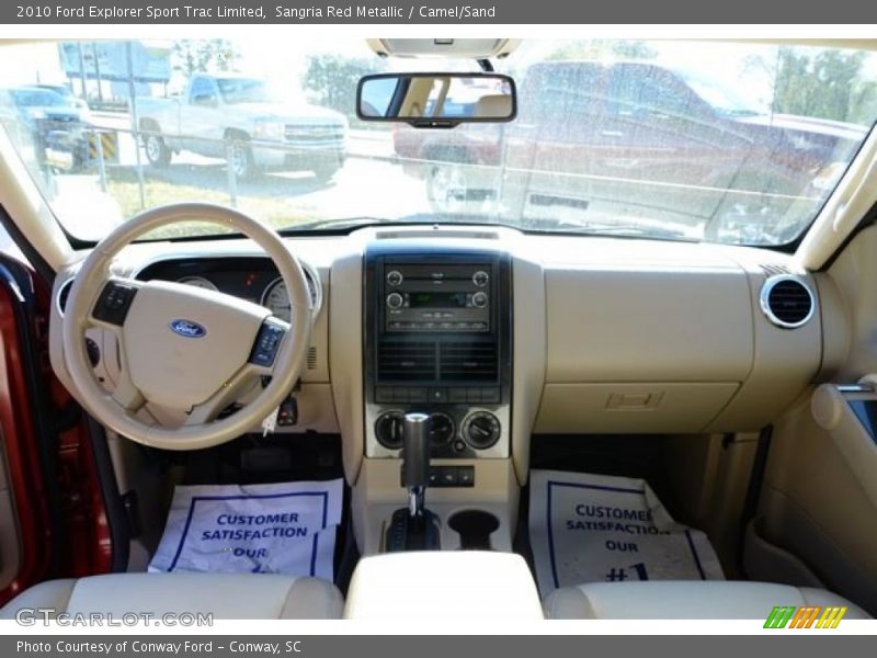 Sangria Red Metallic / Camel/Sand 2010 Ford Explorer Sport Trac Limited