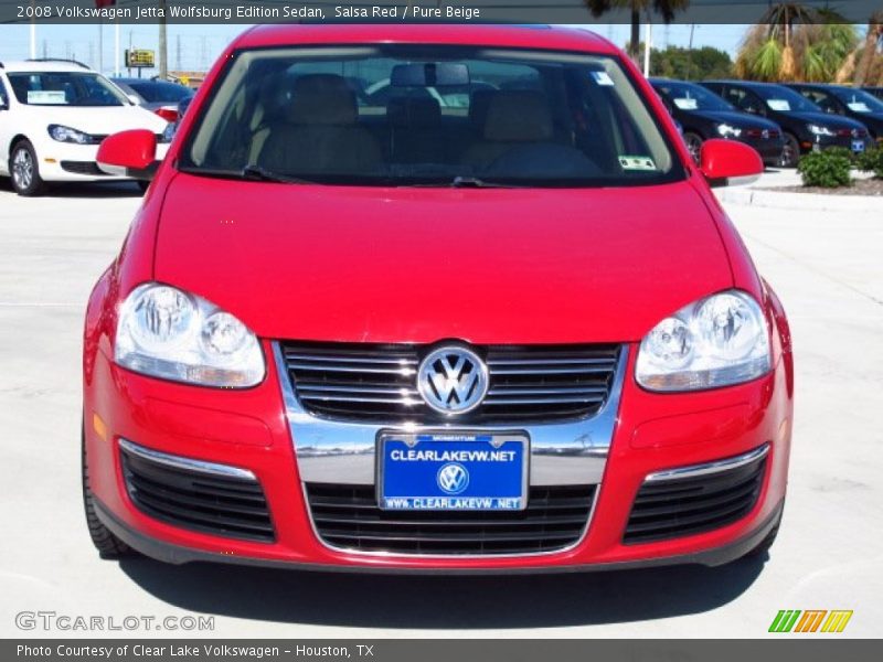 Salsa Red / Pure Beige 2008 Volkswagen Jetta Wolfsburg Edition Sedan